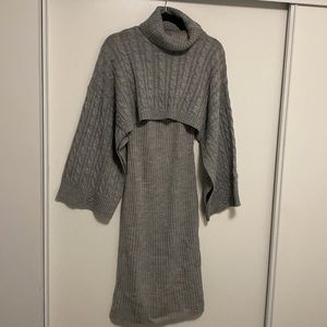 Two Piece Knit Turtleneck Dress